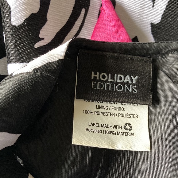 Holiday Traditions Beautiful Girls Black & White Dress Excellent - Picture 4 of 4